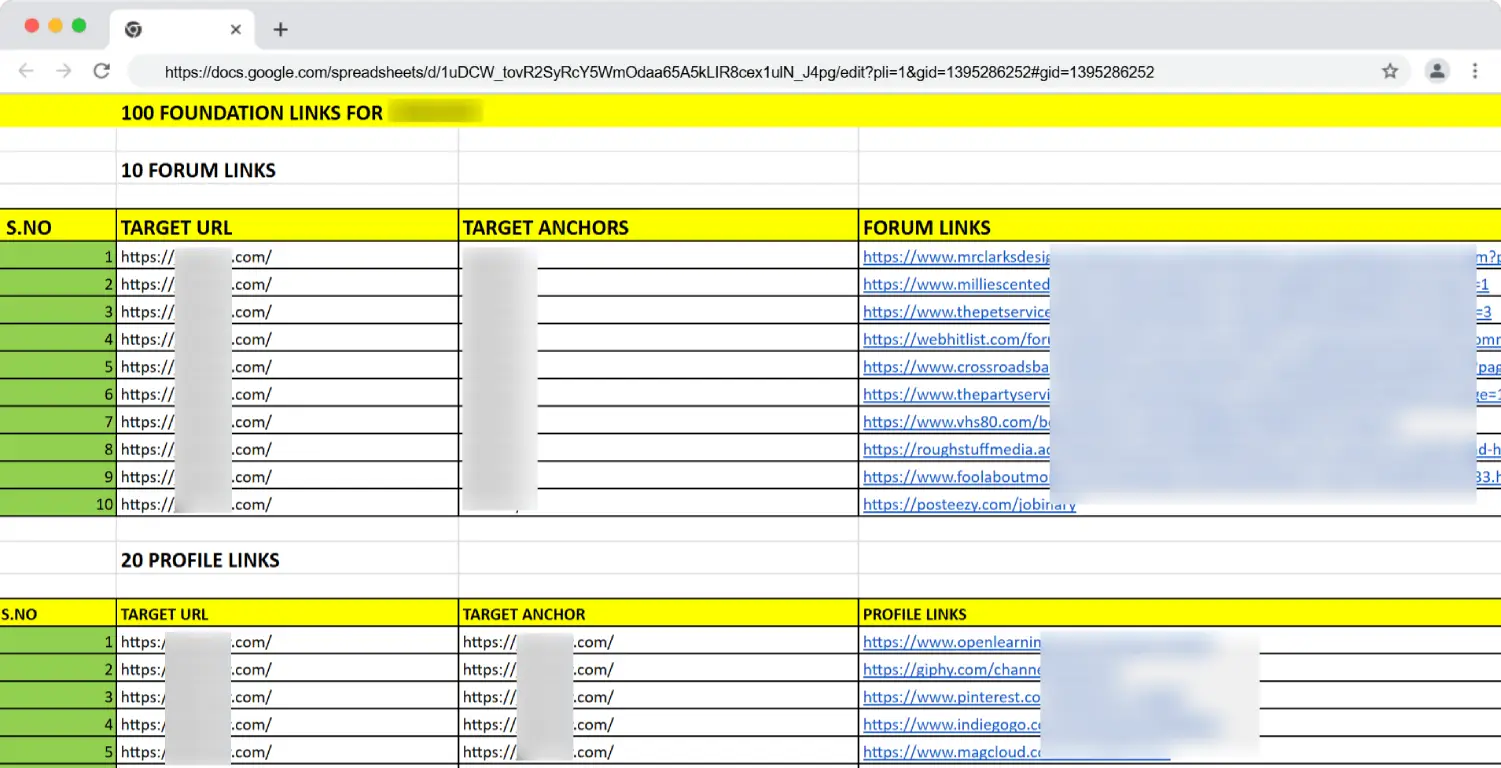 Foundational-Links-Sample